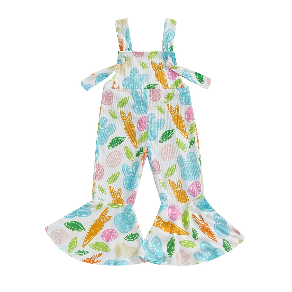Toddler Baby Girl Bell Bottoms Romper Floral/Butterfly Overalls Suspender Flare Pants One Piece Strap Jumpsuit