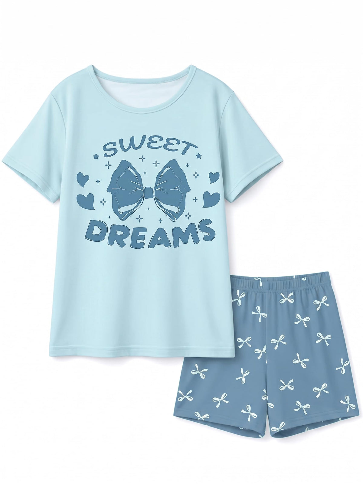 Play Tailor Girls Pajamas for Kids Teen Summer Pjs Sleepwear Sets for 6-15Y