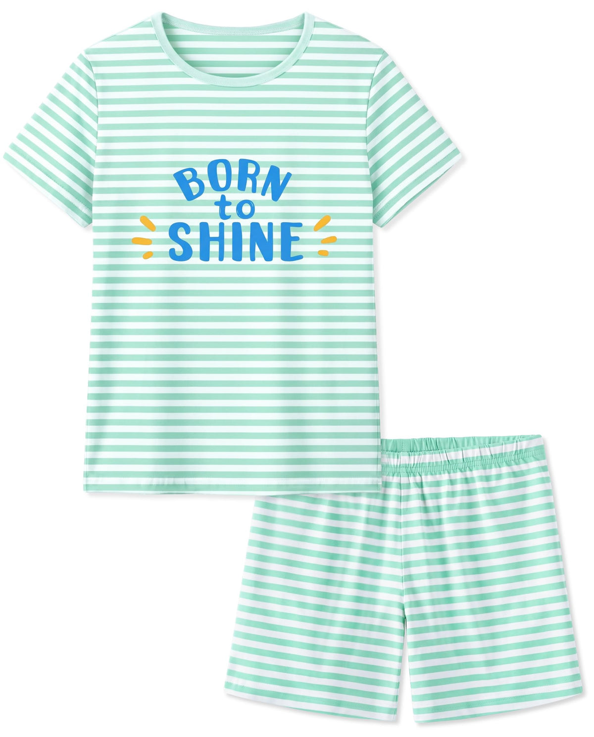 HONGTEYA Cotton Girls Clothes Kids Short Sleeve for 4-15T Years