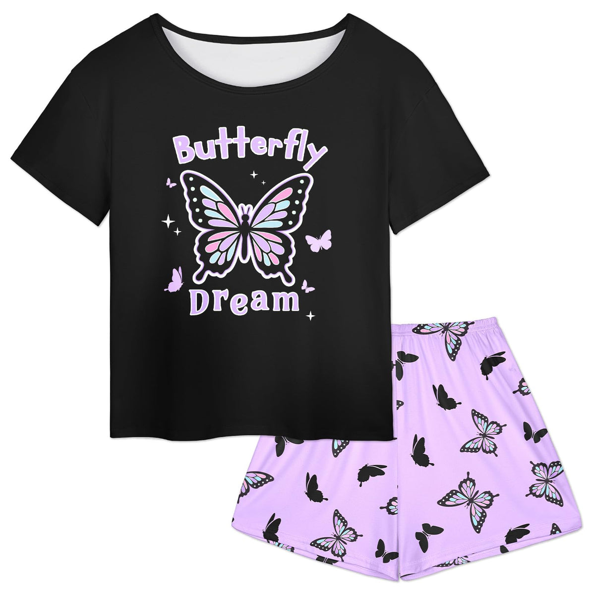 Play Tailor Girls Pajamas for Kids Summer Pjs Set Sleepwear for Teens 4-15Y