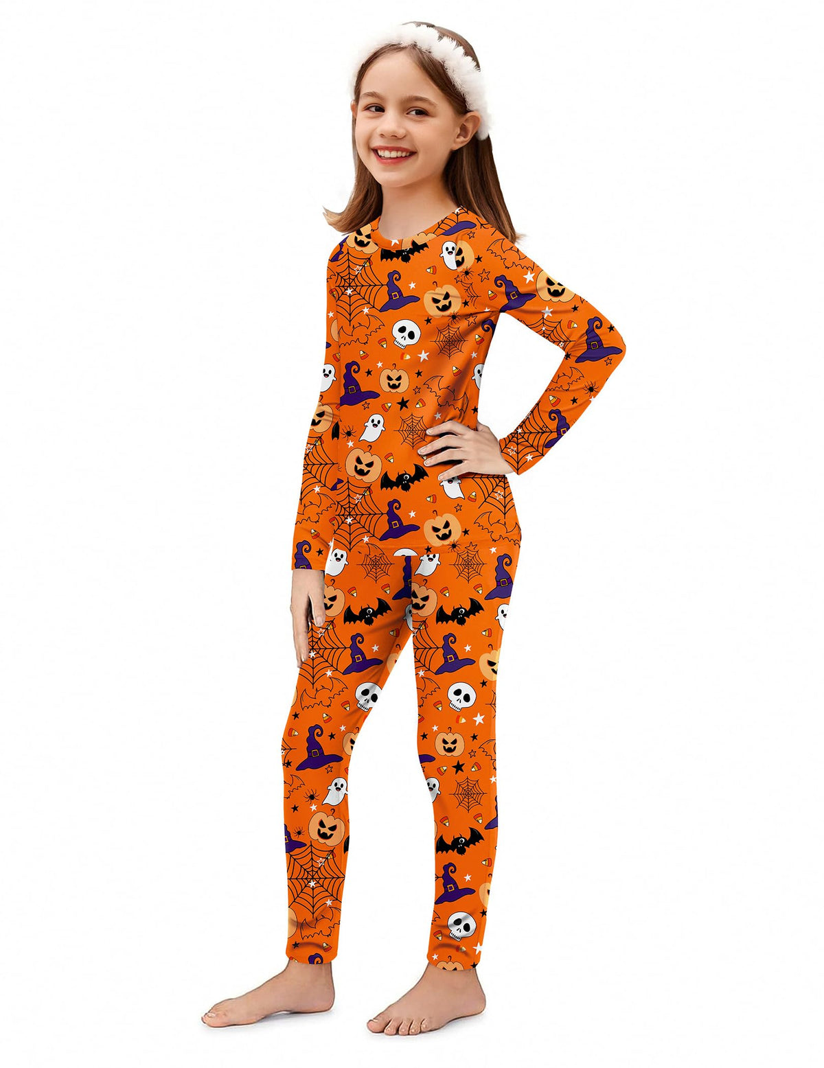 Arshiner Thermal Underwear for Kids Long Johns Girls Base Layer Top Bottom