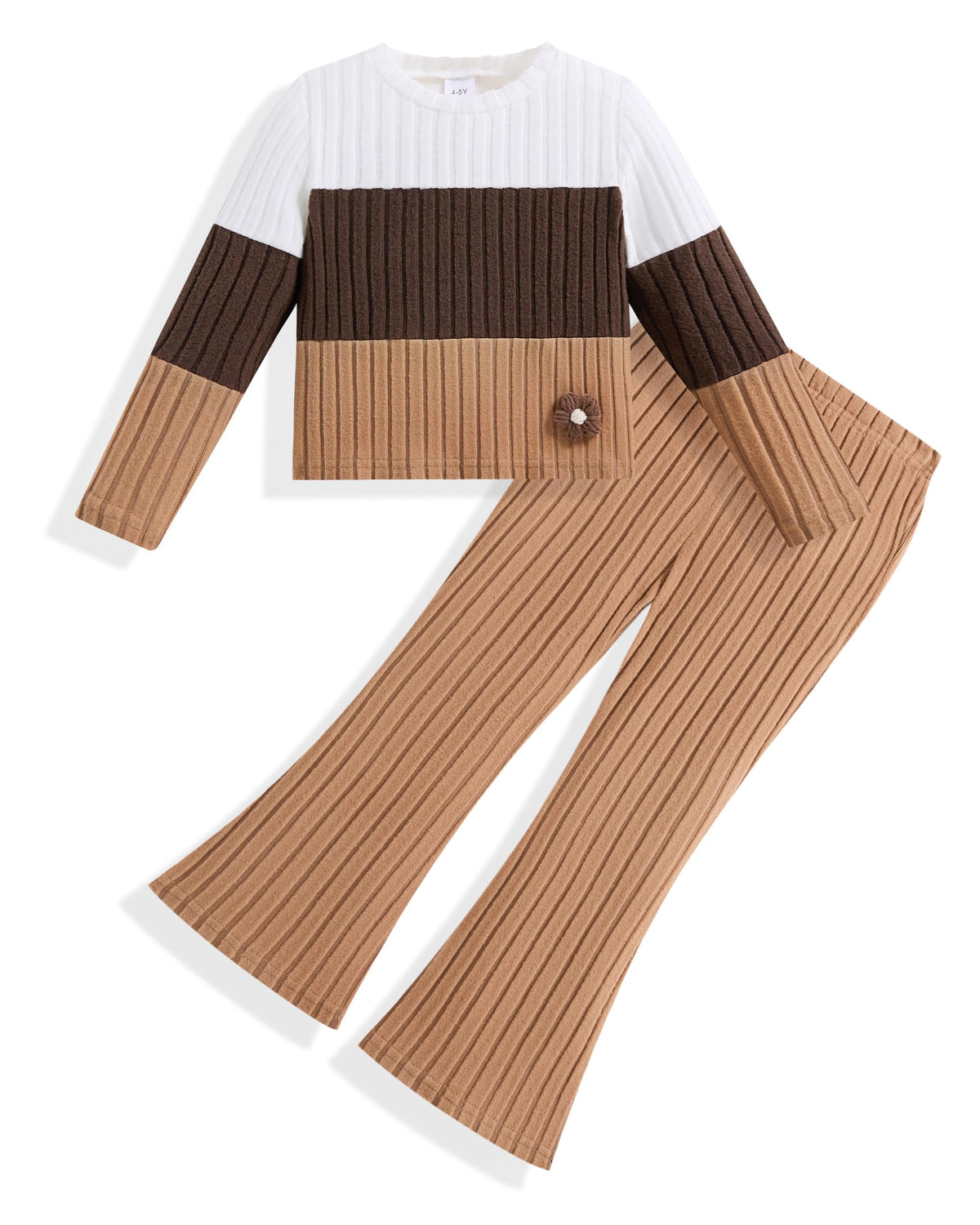 Toddler Girl Clothes Ribbed Fall Winter Outfits for Girls 2-8 Year