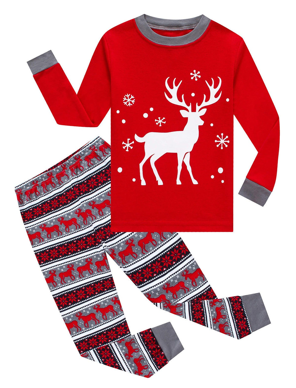 KikizYe Little Big Girls Pajamas Set Long Sleeve PJs 100% Cotton Pyjamas