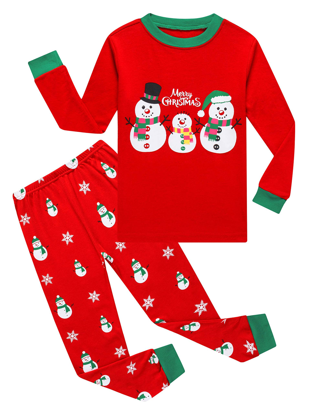 Family Feeling Kids & Toddler Girls Boys Pajamas 2 Piece Pjs Set 100% Cotton Sleepwear
