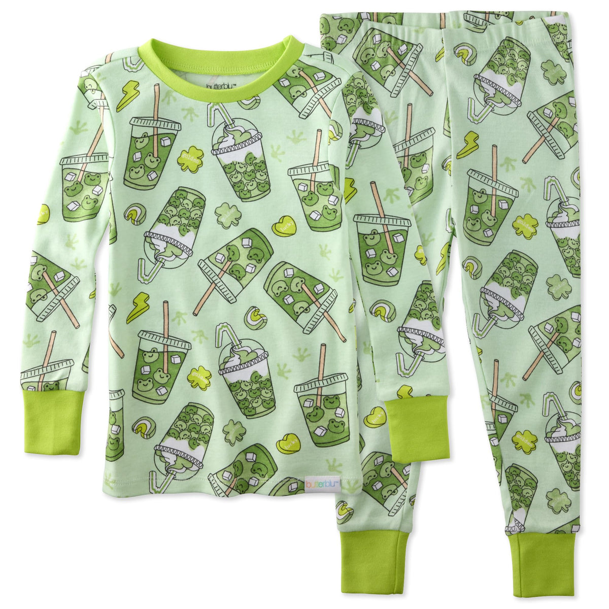 Butterblu Zen Snug-fit 2-Piece Pajamas 100% Organic Cotton Long Sleeve
