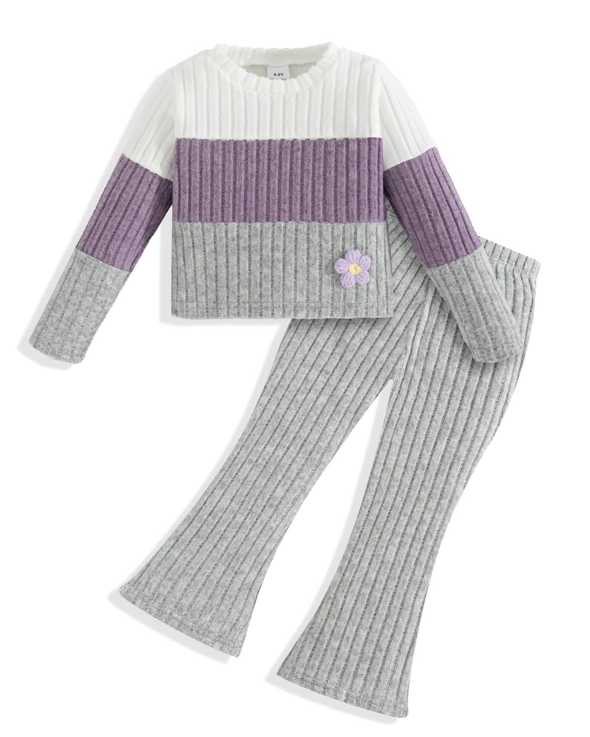 Toddler Girl Clothes Ribbed Fall Winter Outfits for Girls 2-8 Year