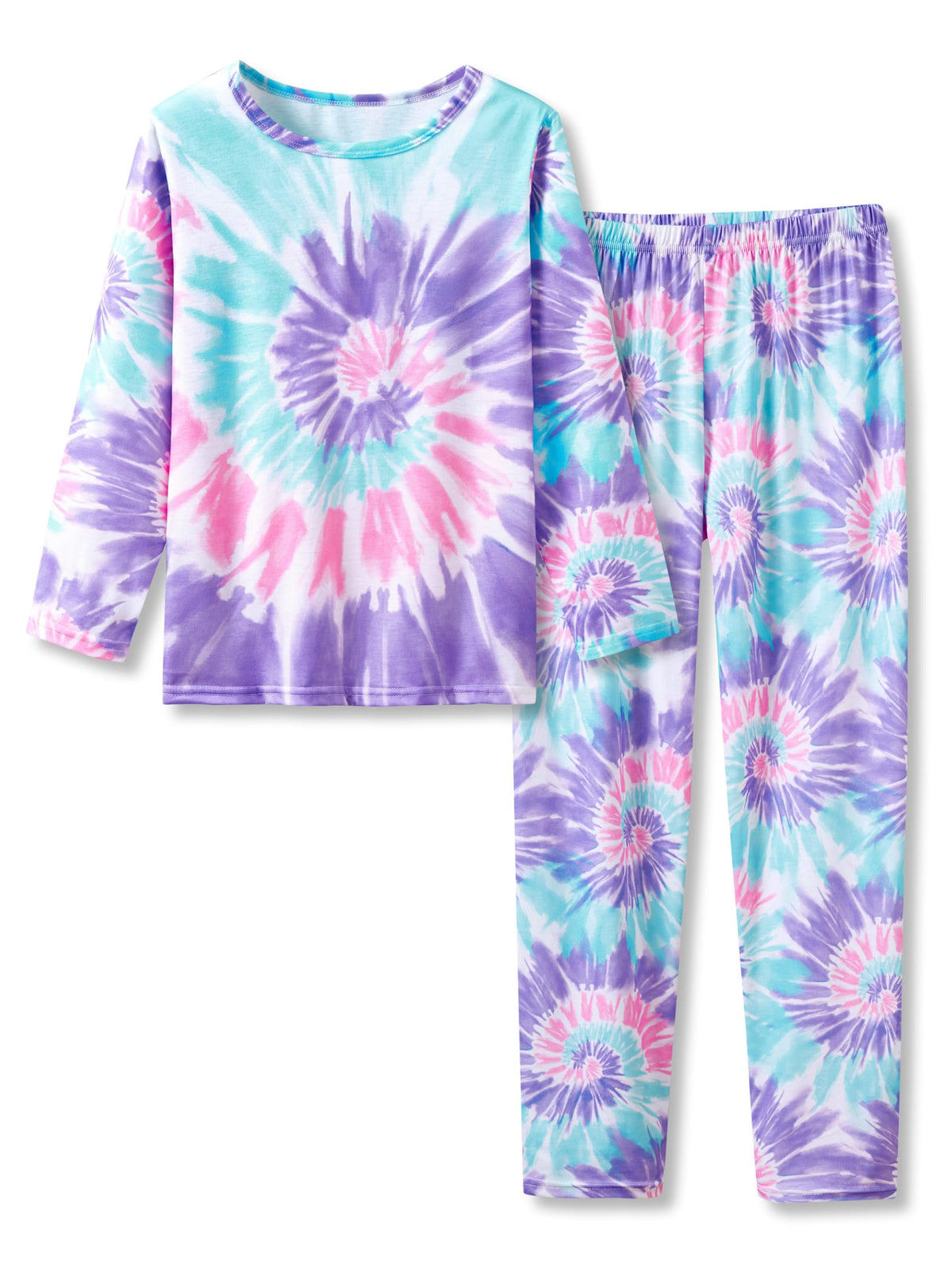 Topgal Girls Long Sleeve Pajamas, 2-Piece Top and Pants, Sizes 6-18