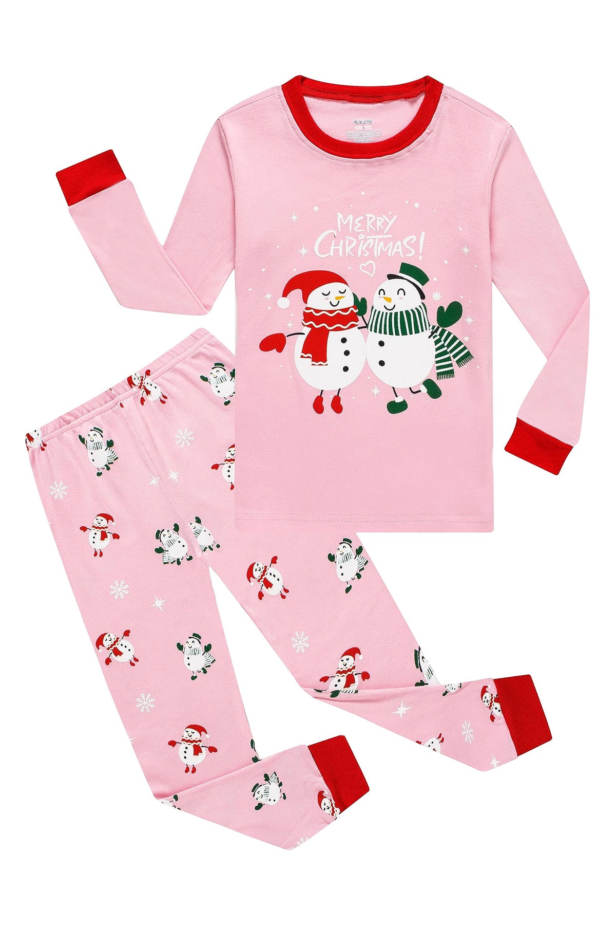 KikizYe Little Big Girls Pajamas Set Long Sleeve PJs 100% Cotton Pyjamas