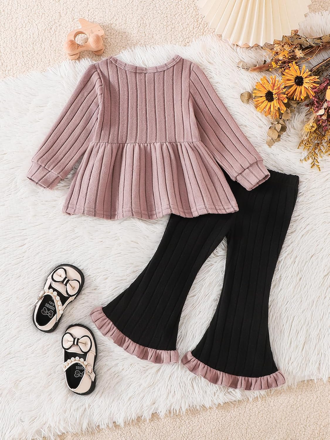 Baby Toddler Girl Clothes 2 Piece Fall Winter Outfits For 9M-4Y
