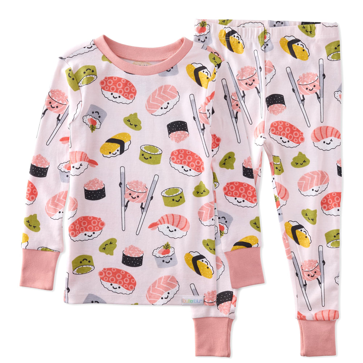 Butterblu Zen Snug-fit 2-Piece Pajamas 100% Organic Cotton Long Sleeve