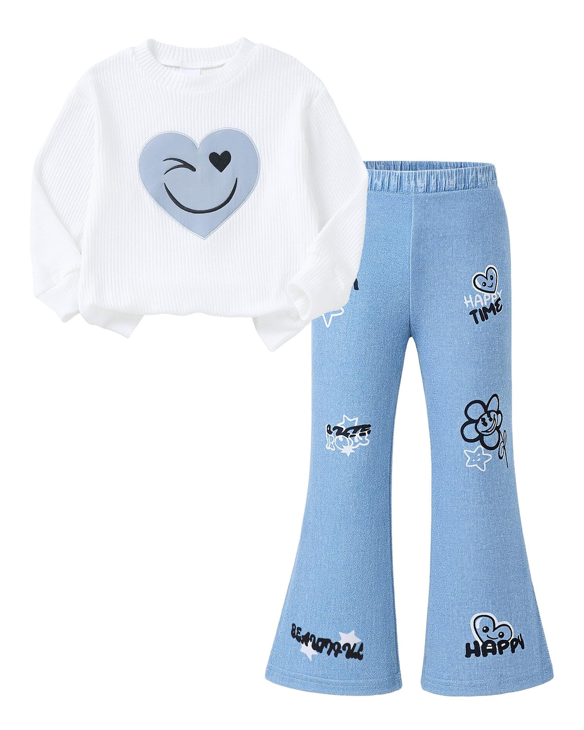 Girls Clothes Little Girl 2 Piece Outfit Kids Clothing Sets 3-8Y