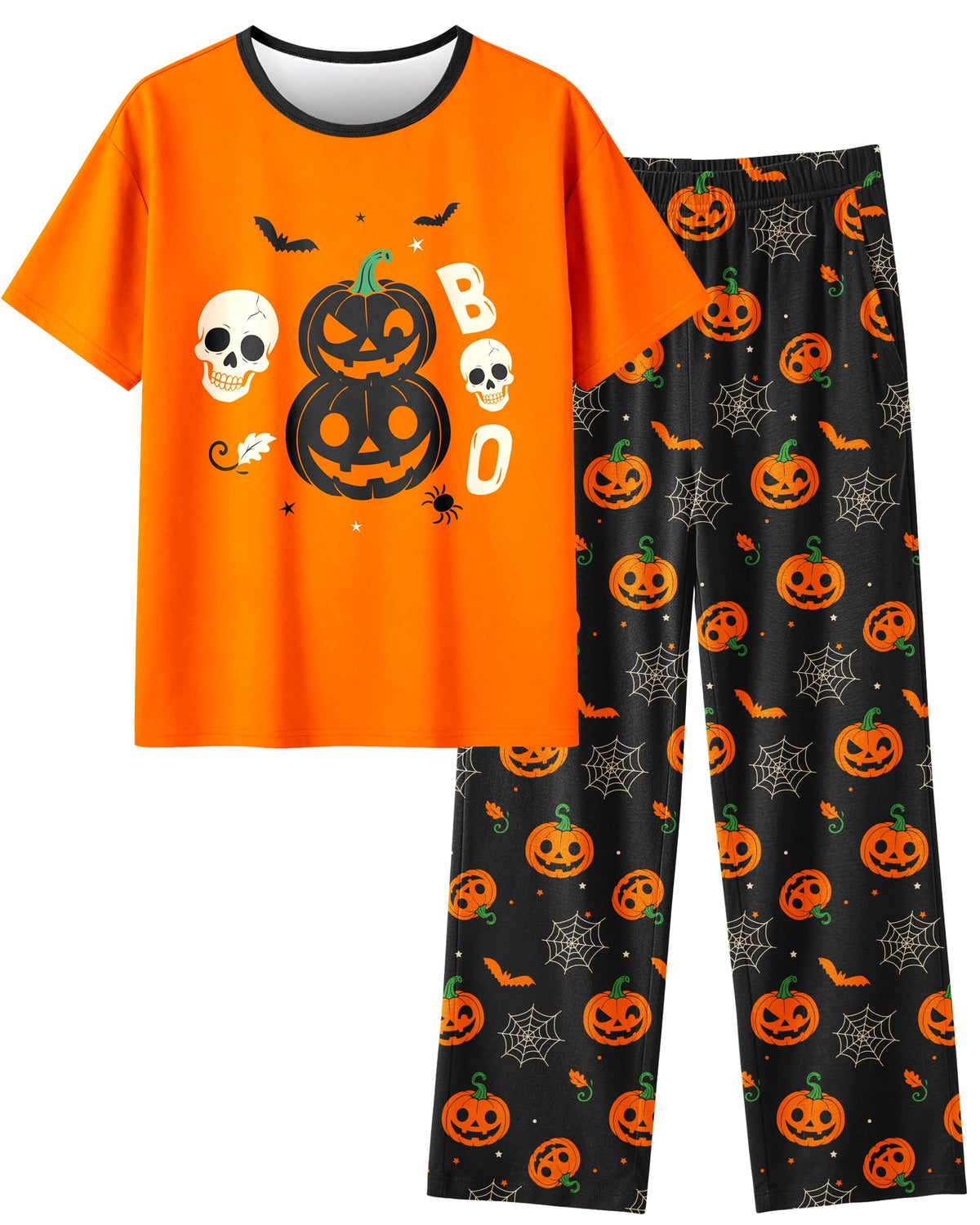 Sylfairy Girls Pajamas 2-Piece Pjs Set Kids Short Sleeve and Pants Jammies Casual Wear Girls' Sleepwear Lounge Clothes