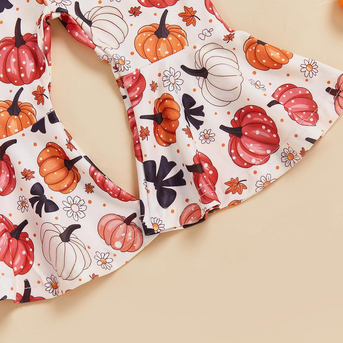 Toddler Baby Girl Bell Bottoms Romper Floral/Butterfly Overalls Suspender Flare Pants One Piece Strap Jumpsuit