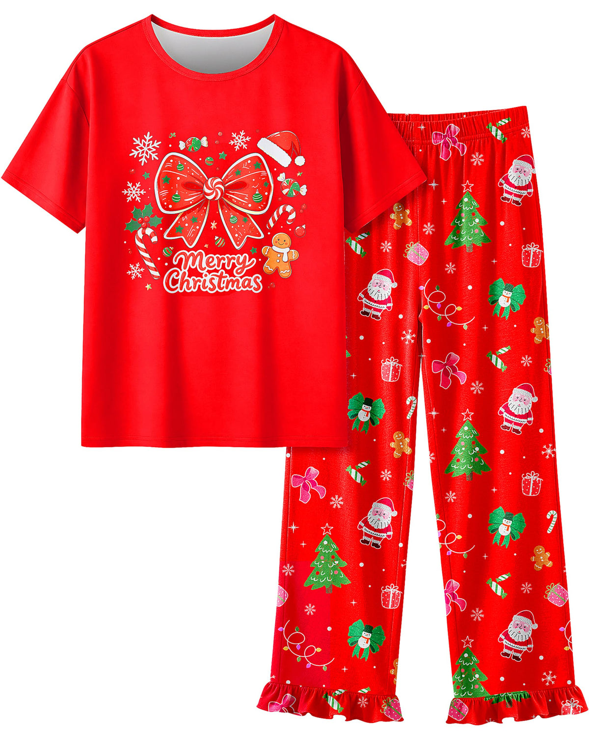 Sylfairy Girls Pajamas Summer Toddler Girl Pajamas Sets Short Sleeve and Pants Girls' Cute Sleepwear Pjs