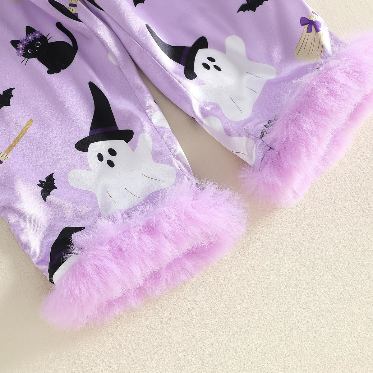 Hnyenmcko Kids Toddler Girl Halloween Pajamas Satin Shirts Pants Pjs Set