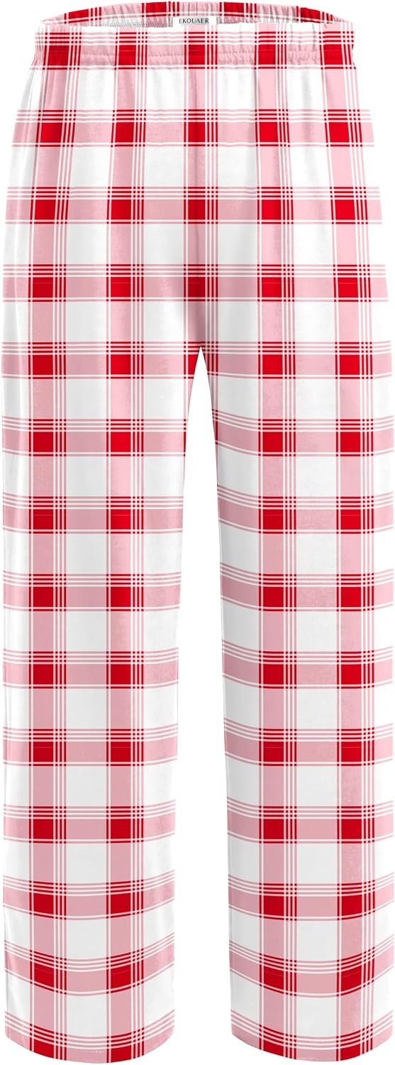 Ekouaer Girls Soft Pajamas Pants Cute Print Pattern PJ Bottoms Lounge Pants