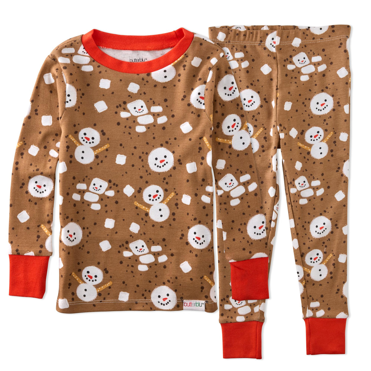 Butterblu Zen Snug-fit 2-Piece Pajamas 100% Organic Cotton Long Sleeve