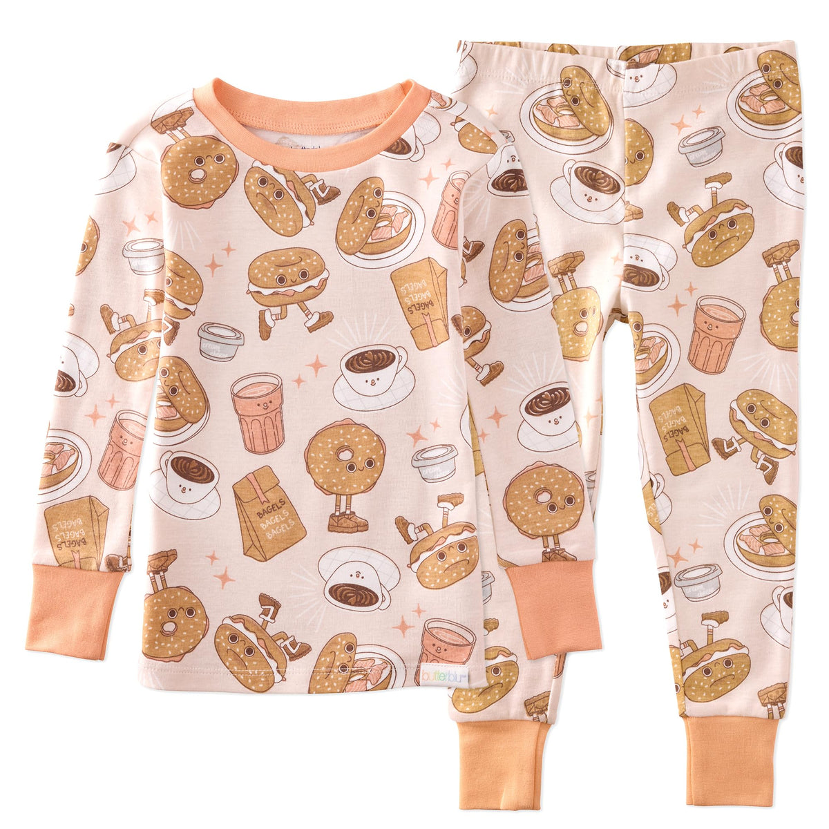 Butterblu Zen Snug-fit 2-Piece Pajamas 100% Organic Cotton Long Sleeve