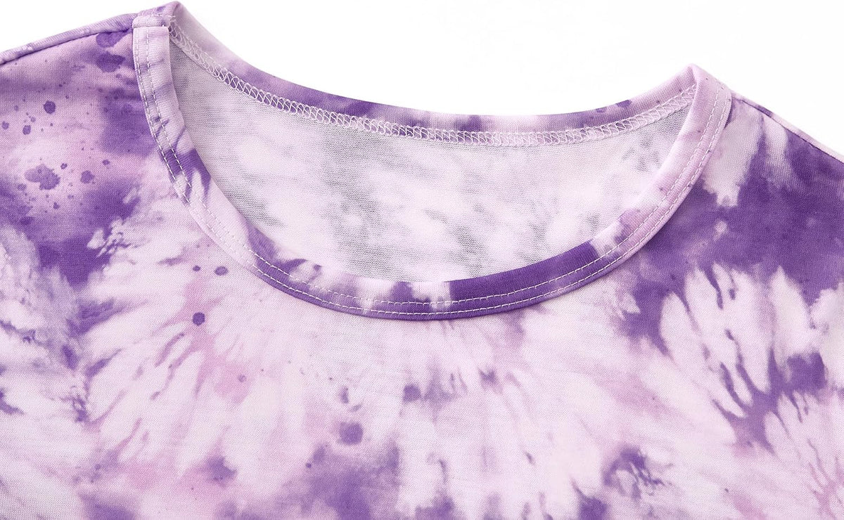 Topgal Girls Summer Pajama Set Cute Prints Short Sleeves Shorts Size 6-18
