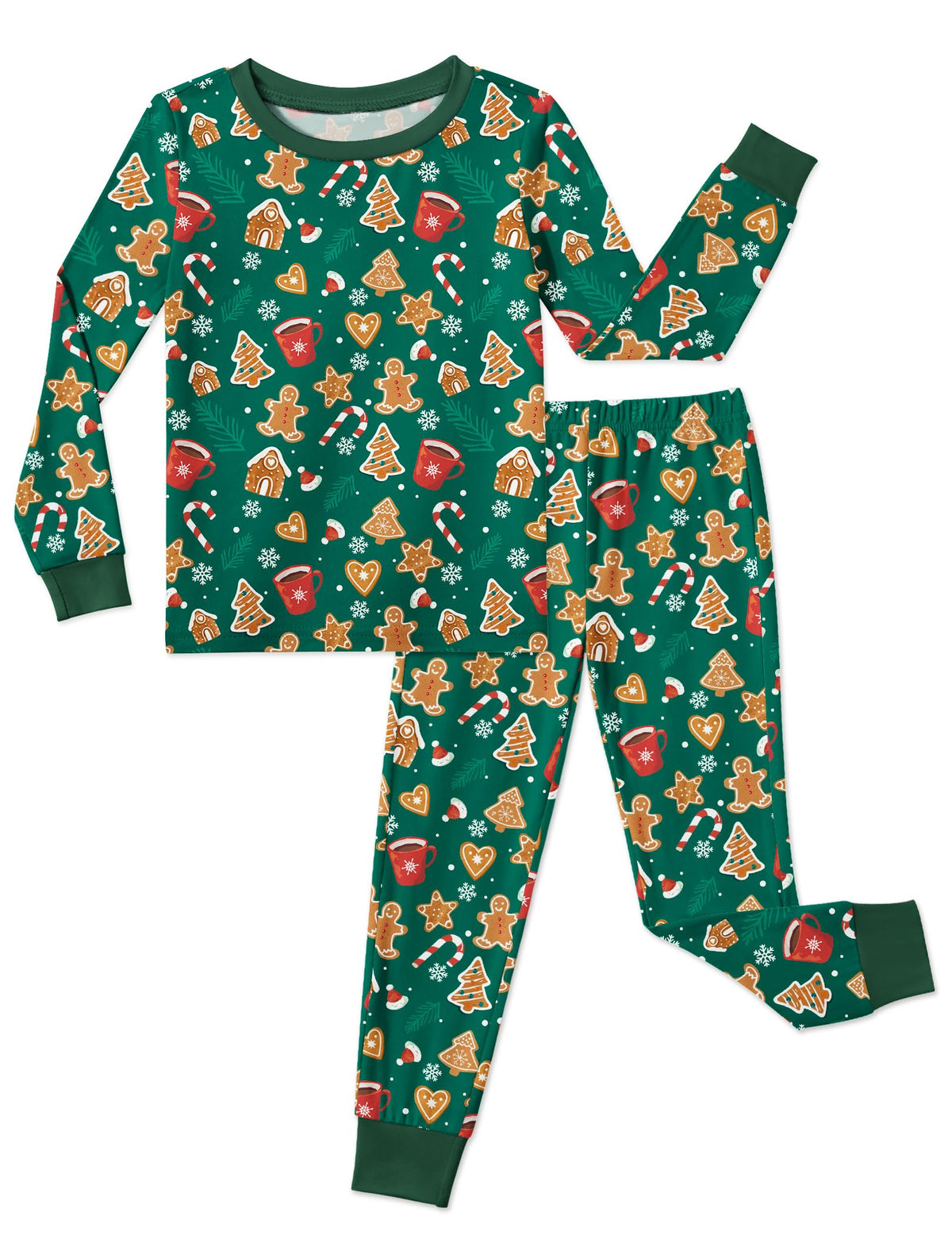 Arshiner Girls Pajamas Cute Snug Fit Long Sleeve Pjs Set Kids Sleepwear
