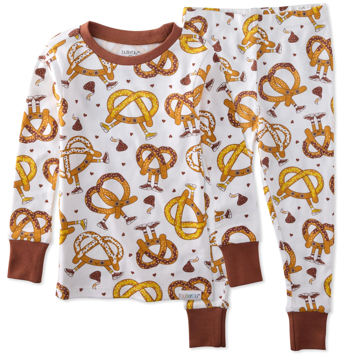 Butterblu Zen Snug-fit 2-Piece Pajamas 100% Organic Cotton Long Sleeve