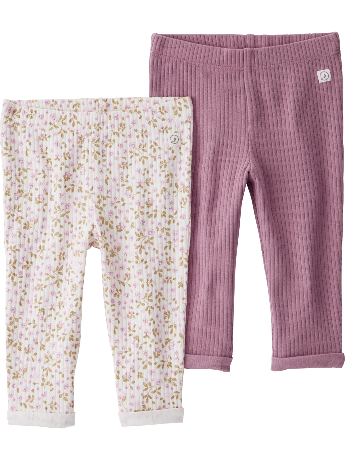 Little Planet by Carter's Unisex Baby 2-Pack Ribbed Pants Made with Organic CottonPants