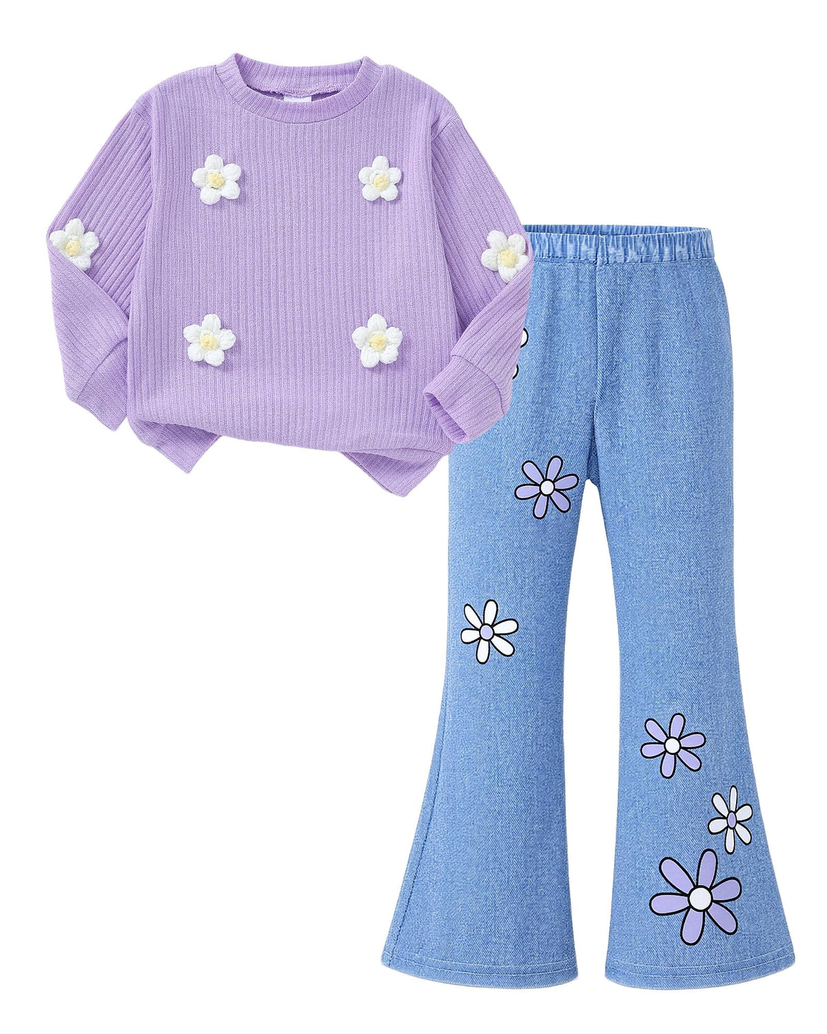 Girls Clothes Little Girl 2 Piece Outfit Kids Clothing Sets 3-8Y