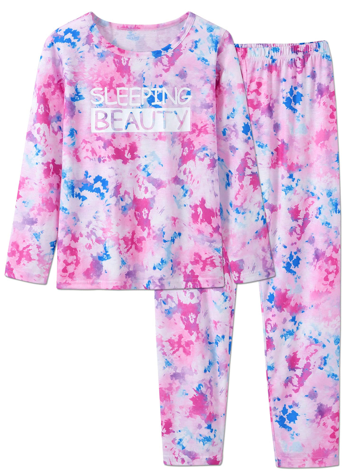 Topgal Girls Long Sleeve Pajamas, 2-Piece Top and Pants, Sizes 6-18