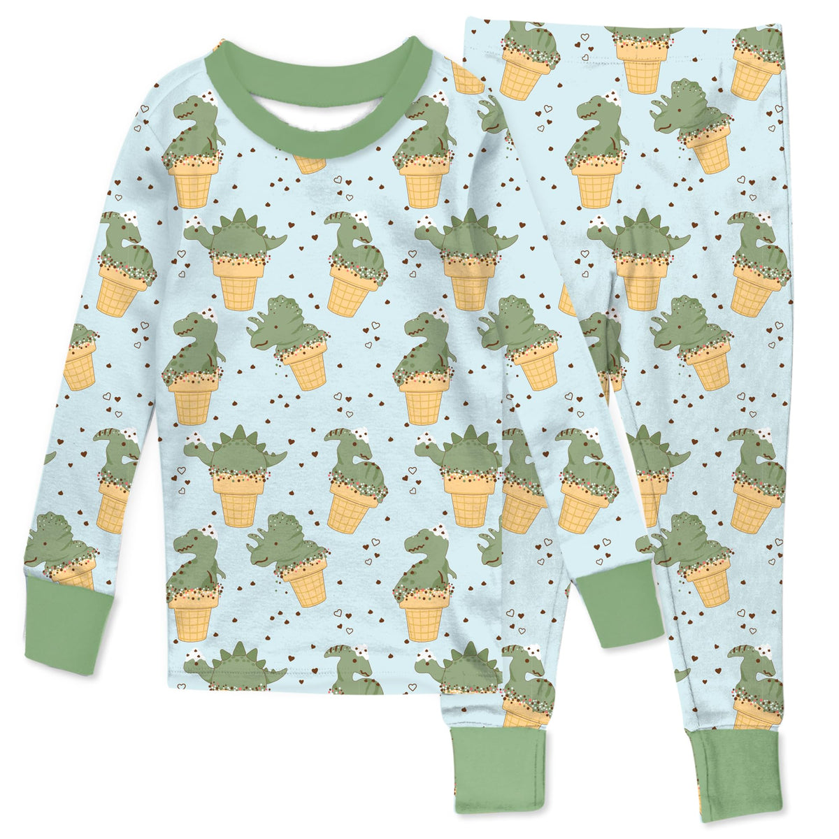 Butterblu Zen Snug-fit 2-Piece Pajamas 100% Organic Cotton Long Sleeve