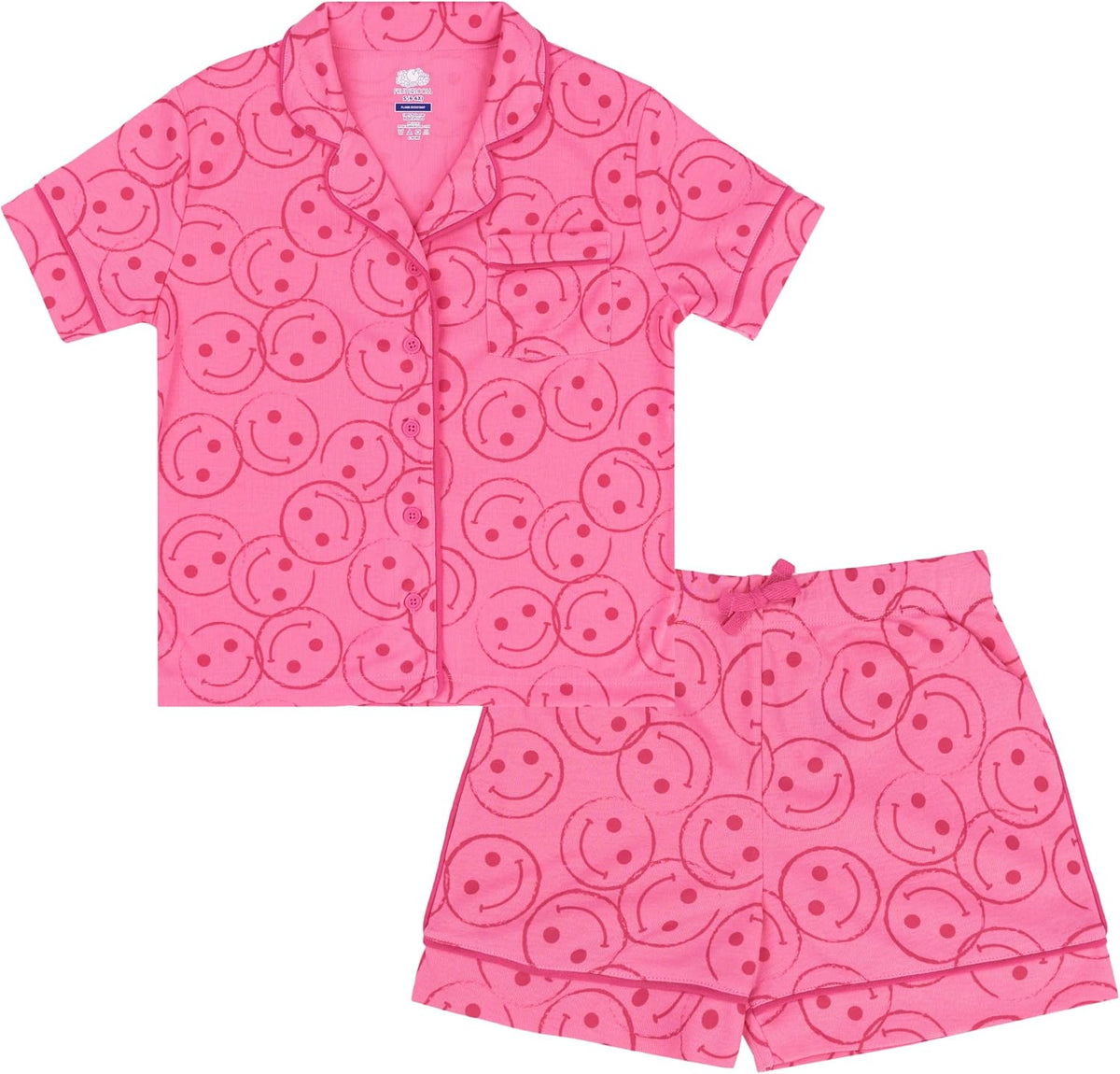 Fruit of the Loom Energize Girl's Loose Fit Pajama Set