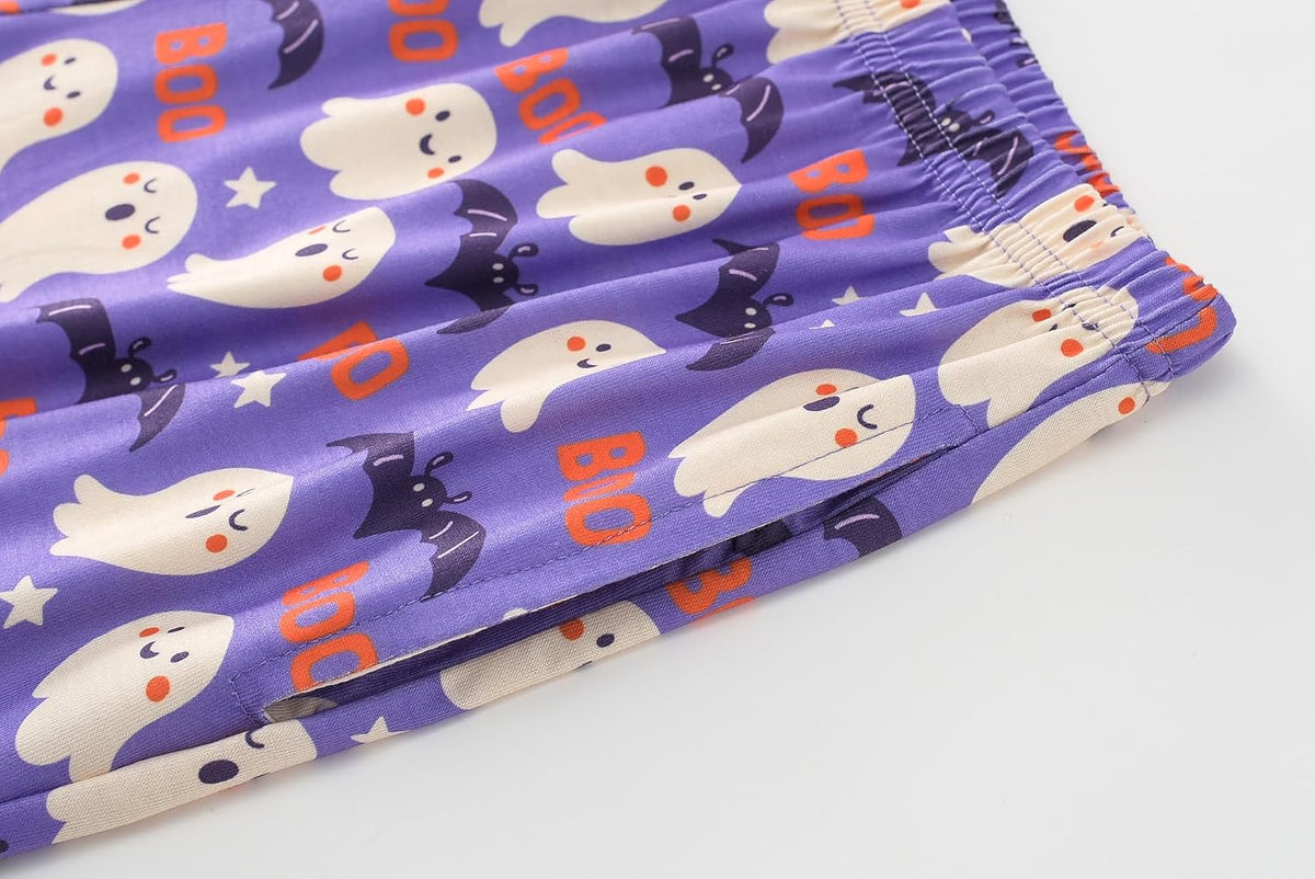Big Girls Pajamas Lovely 2PCS Soft Cartoon Short Sleeve with Pants Sleepwear Teens PJS Clothes Size 6-16
