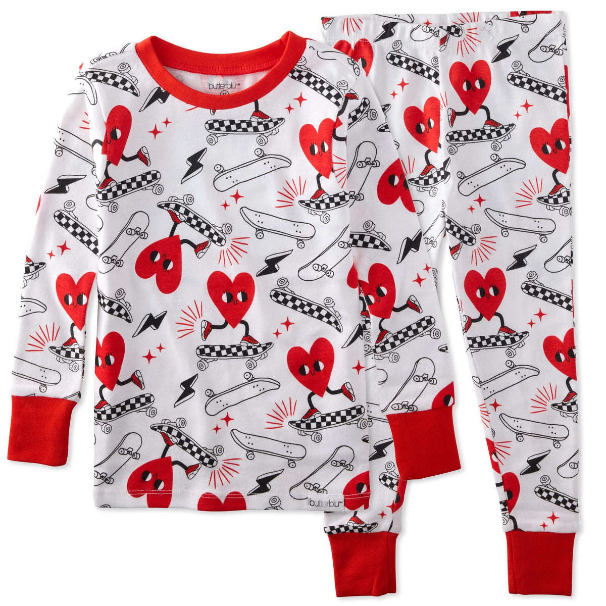 Butterblu Zen Snug-fit 2-Piece Pajamas 100% Organic Cotton Long Sleeve