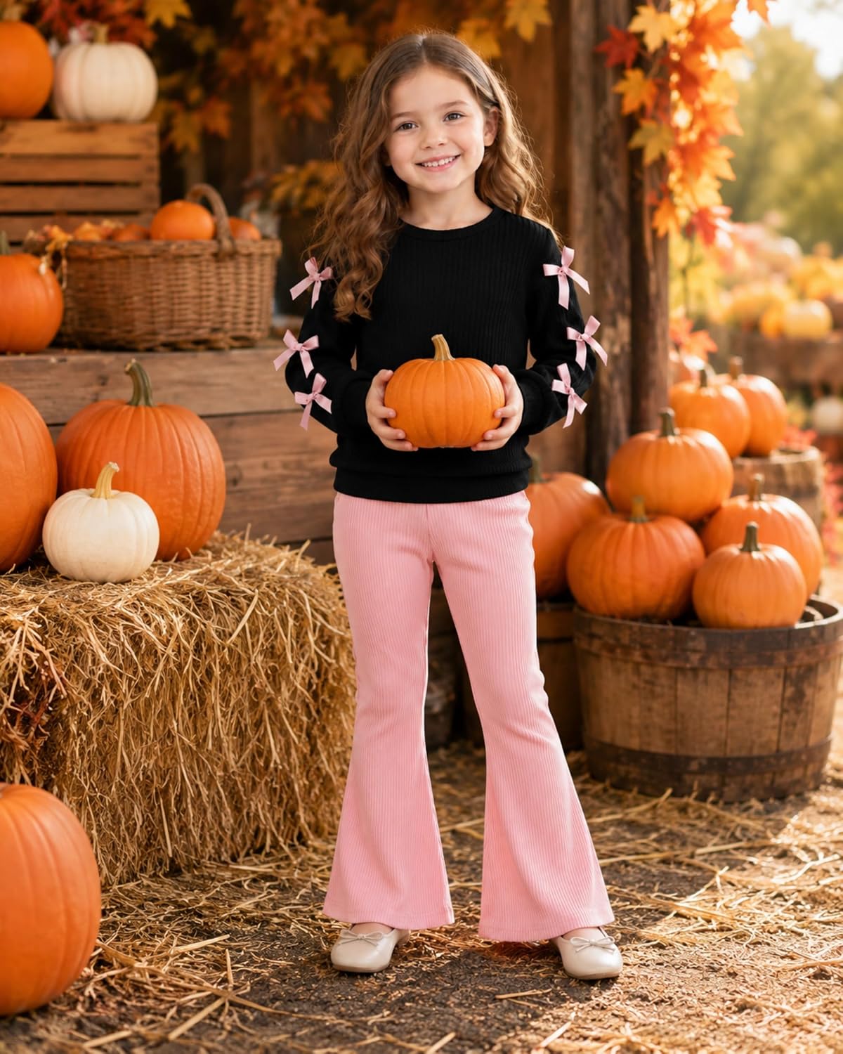 Toddler Girls Clothes 2 Piece Little Girl Fall Winter Outfits 2-8Y