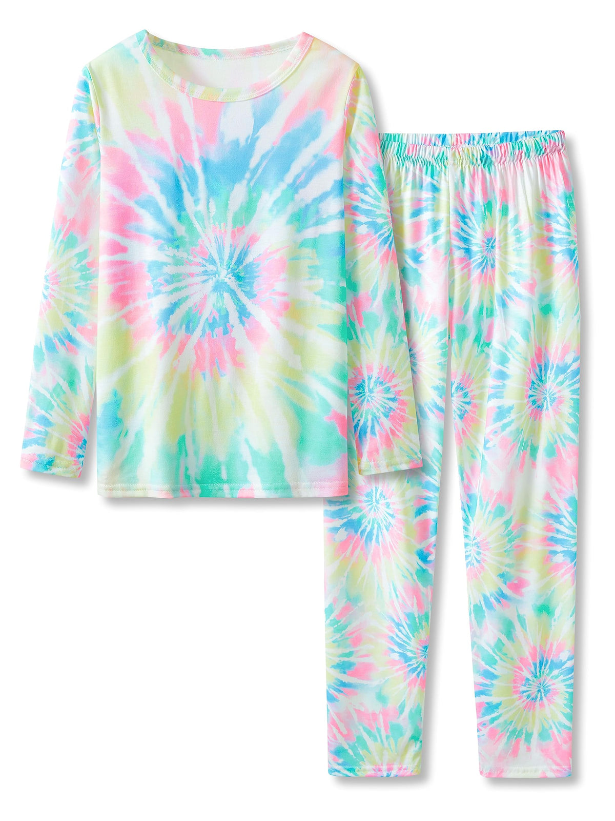 Topgal Girls Long Sleeve Pajamas, 2-Piece Top and Pants, Sizes 6-18