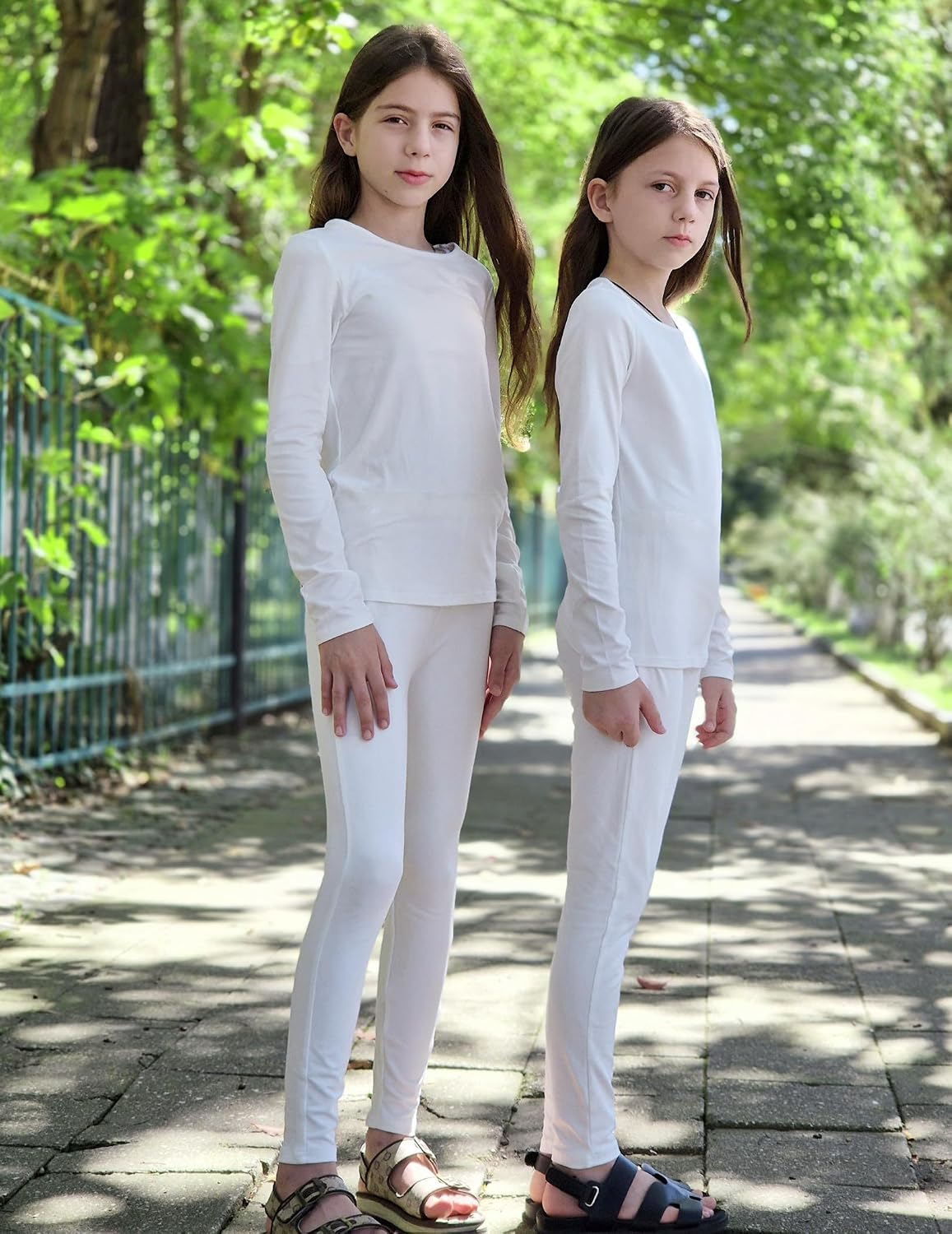 Arshiner Thermal Underwear for Kids Long Johns Girls Base Layer Top Bottom