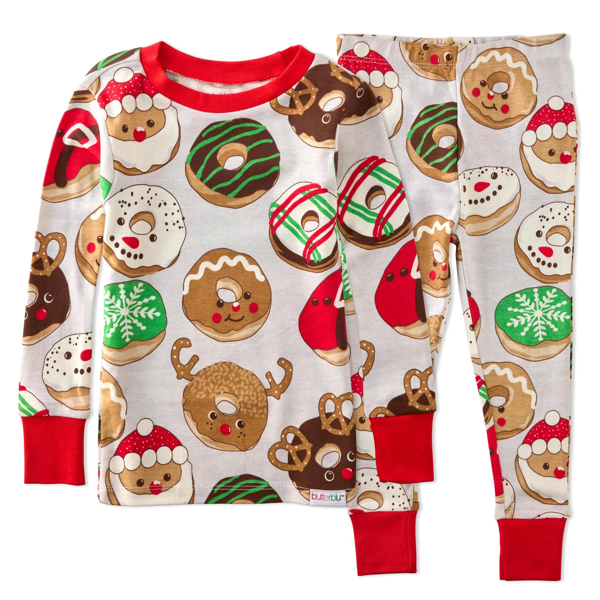 Butterblu Zen Snug-fit 2-Piece Pajamas 100% Organic Cotton Long Sleeve