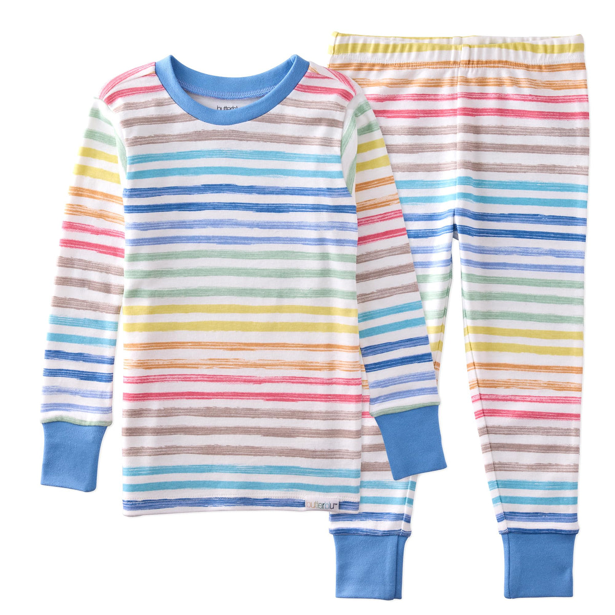 Butterblu Zen Snug-fit 2-Piece Pajamas 100% Organic Cotton Long Sleeve