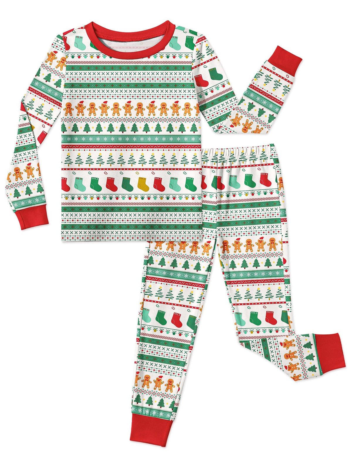 Arshiner Girls Pajamas Cute Snug Fit Long Sleeve Pjs Set Kids Sleepwear