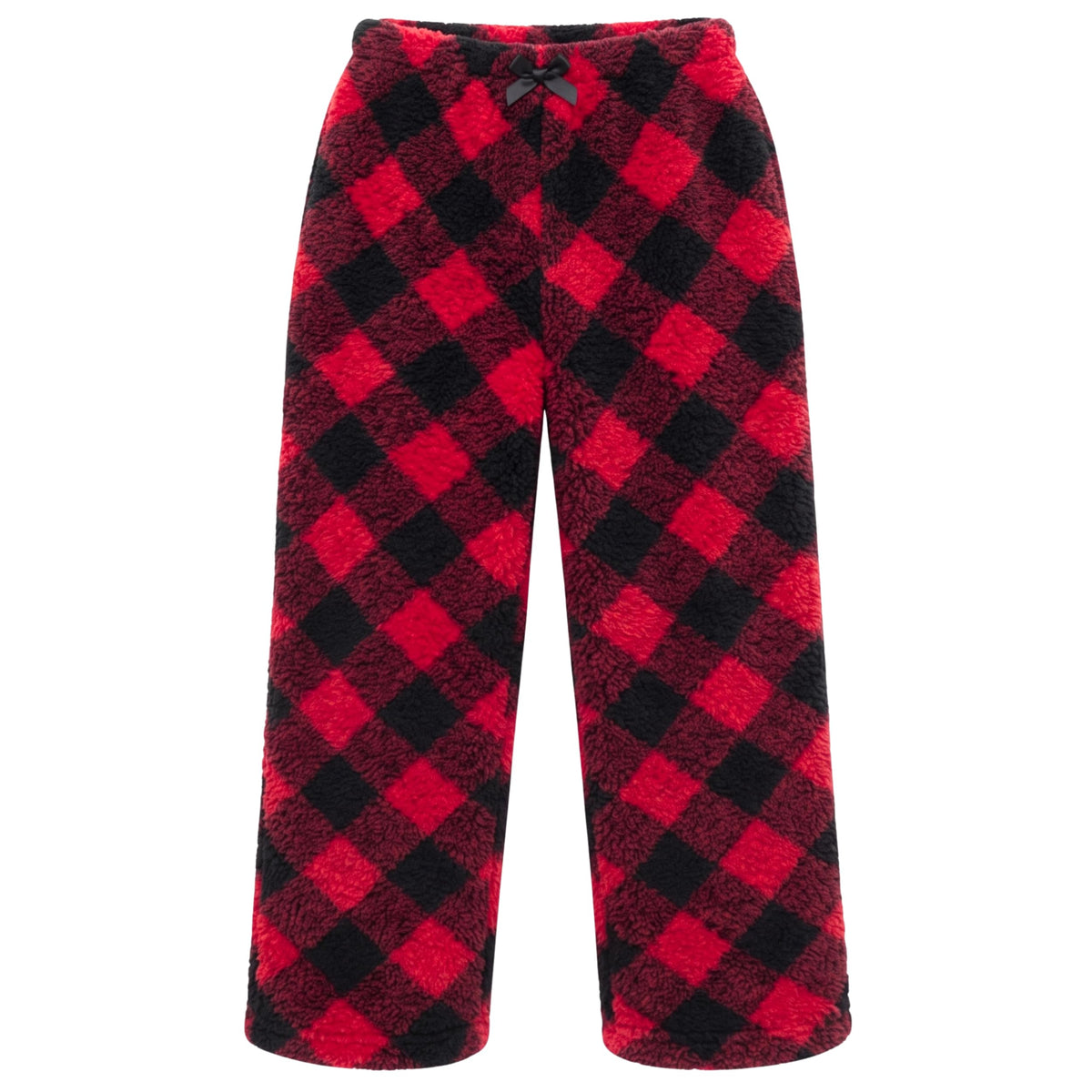 Just Love Girls' Plush Fleece Pajama Pants, Buffalo Plaid PJs