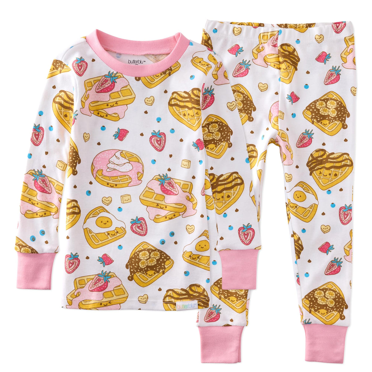 Butterblu Zen Snug-fit 2-Piece Pajamas 100% Organic Cotton Long Sleeve