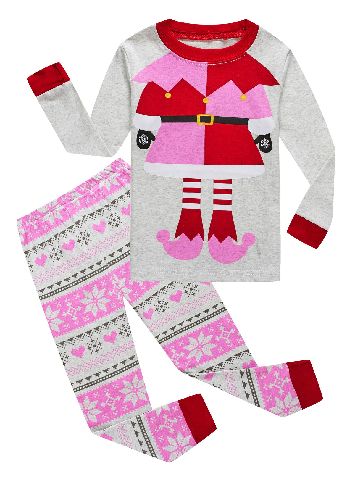 Family Feeling Kids & Toddler Girls Boys Pajamas 2 Piece Pjs Set 100% Cotton Sleepwear