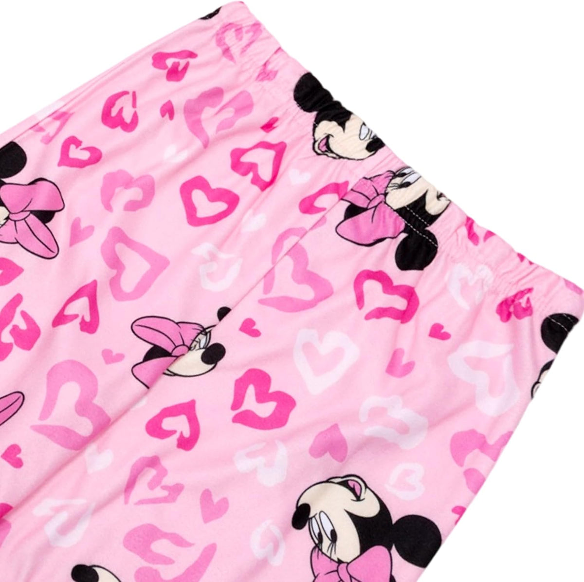 Disney Minnie Mouse Girls' 2-Piece Loose-fit Button Down Matching Pajama Set, Soft & Cute for Kids