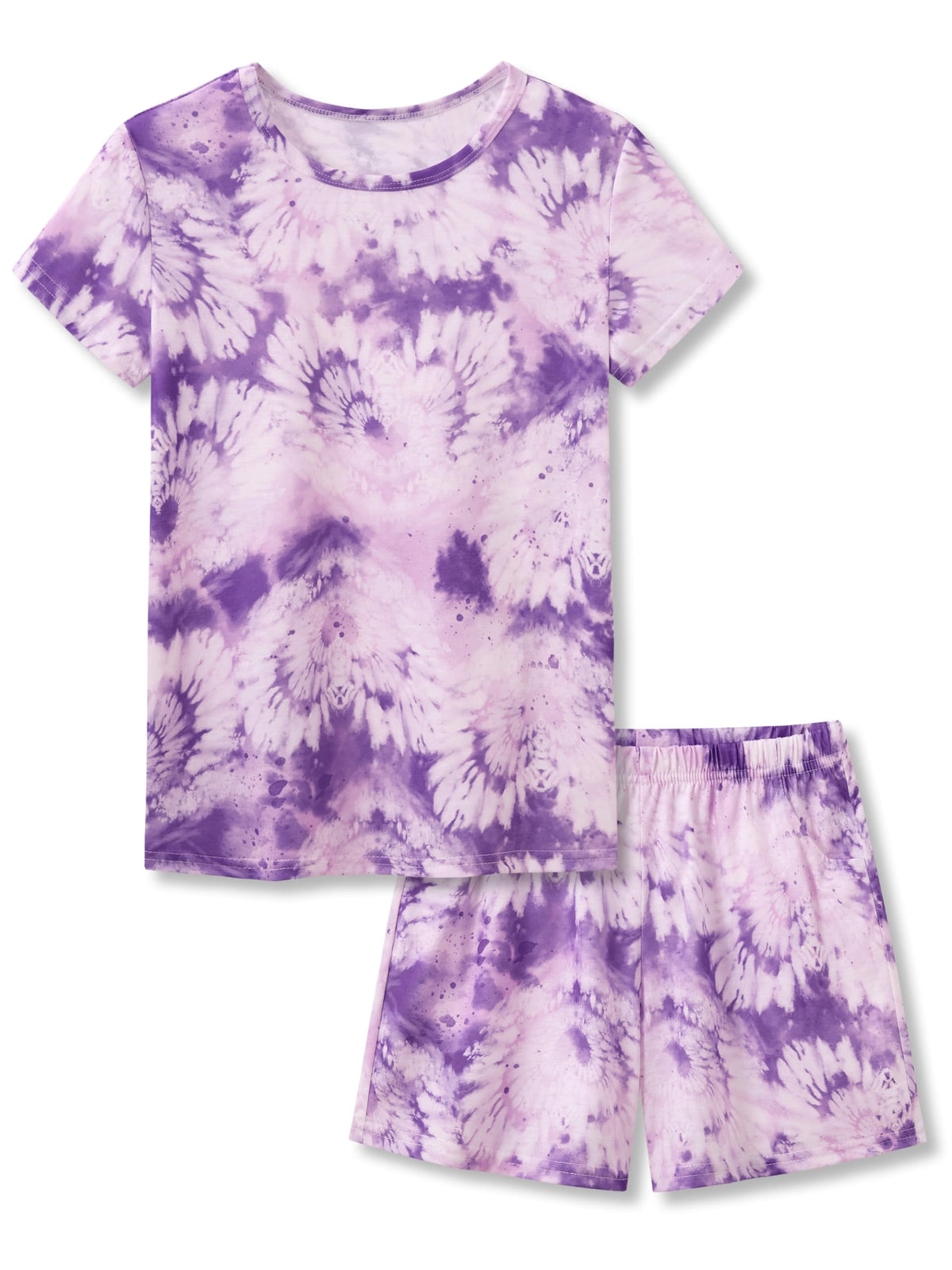 Topgal Girls Summer Pajama Set Cute Prints Short Sleeves Shorts Size 6-18