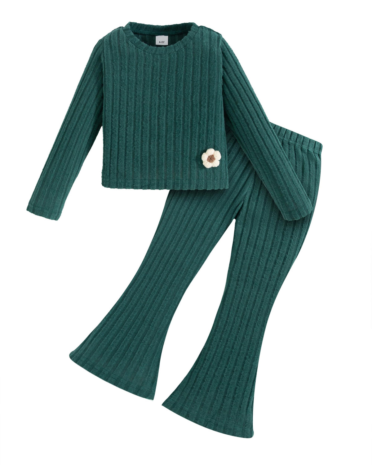 Toddler Girl Clothes Ribbed Fall Winter Outfits for Girls 2-8 Year