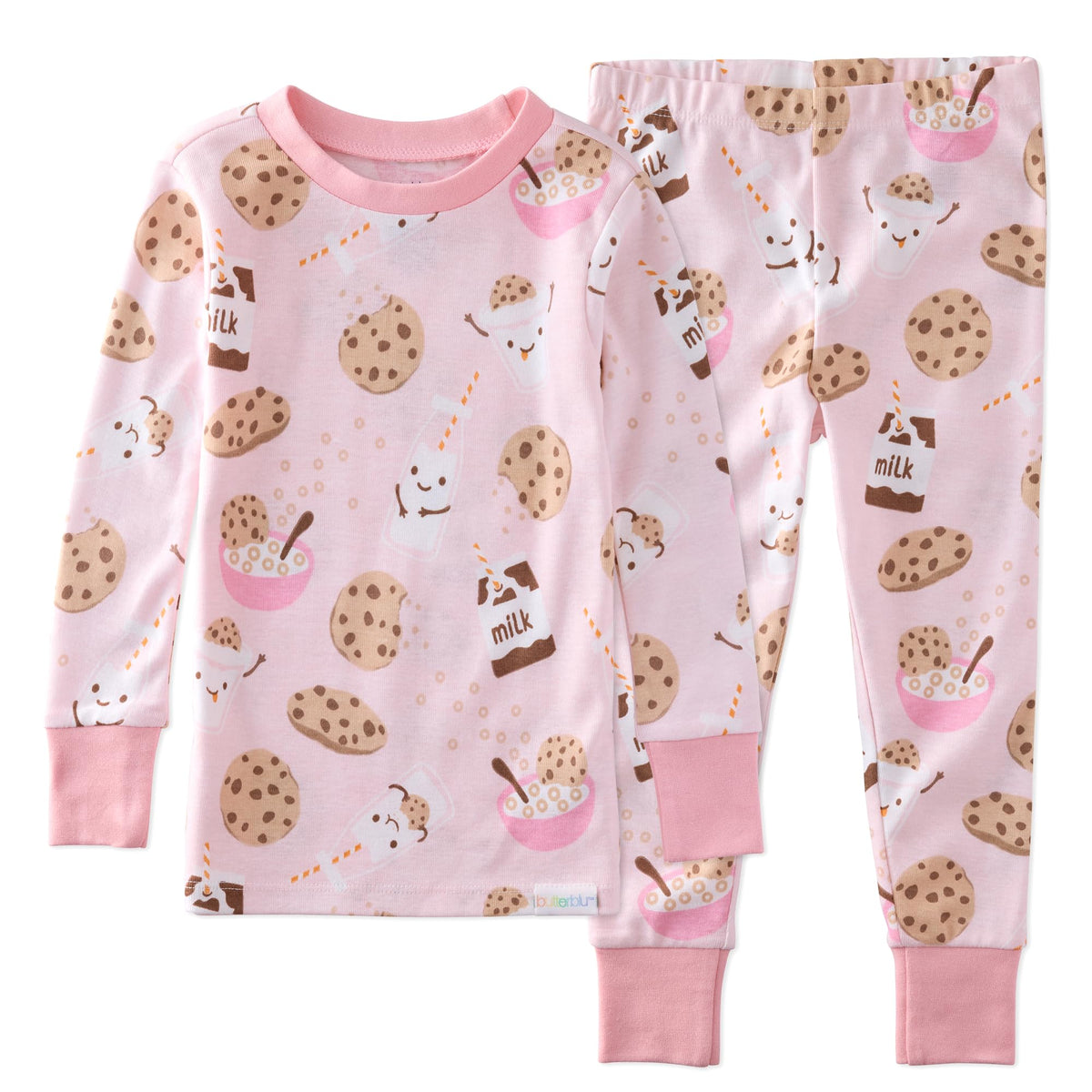 Butterblu Zen Snug-fit 2-Piece Pajamas 100% Organic Cotton Long Sleeve