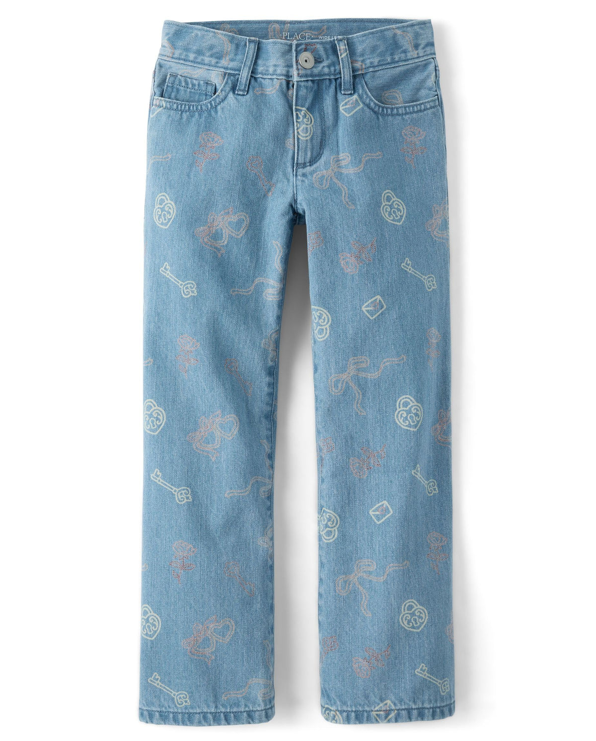 The Children's Place Girls' Wide Leg Jeans