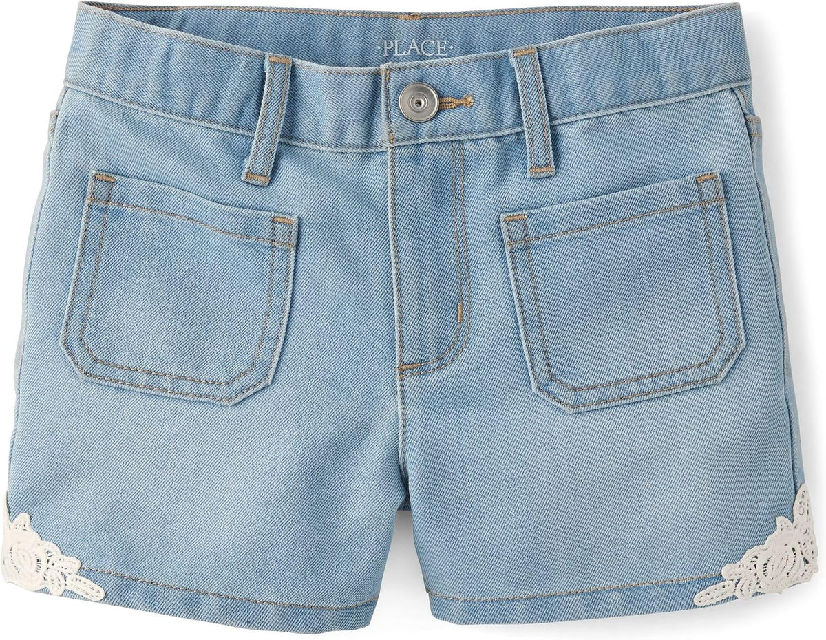 The Children's Place Girls Denim Shortie Shorts