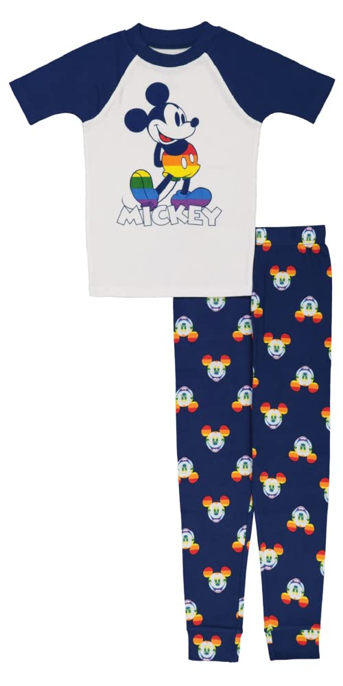Disney unisex-child 2-piece Snug-fit Cotton Holiday Pajama Set, Soft & Cute for Kids