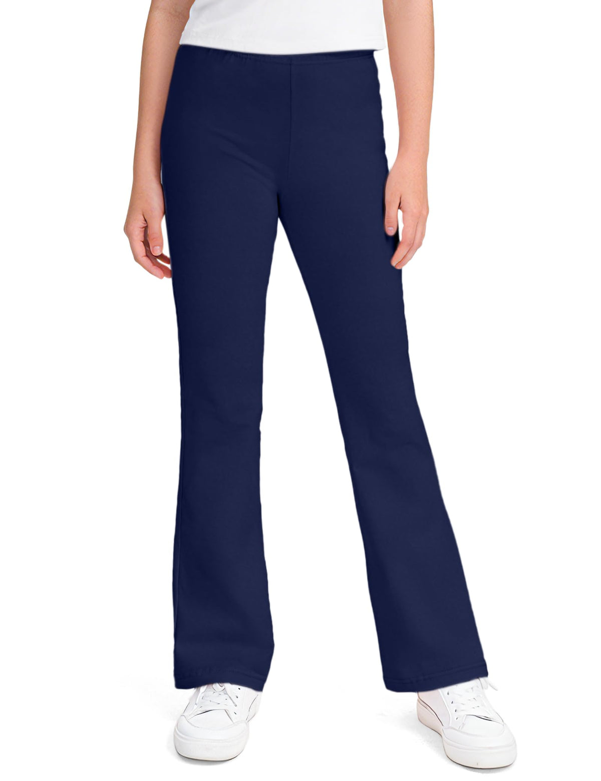 KEREDA Girls Flare Leggings School Uniform Pants for Kids Bell Bottoms