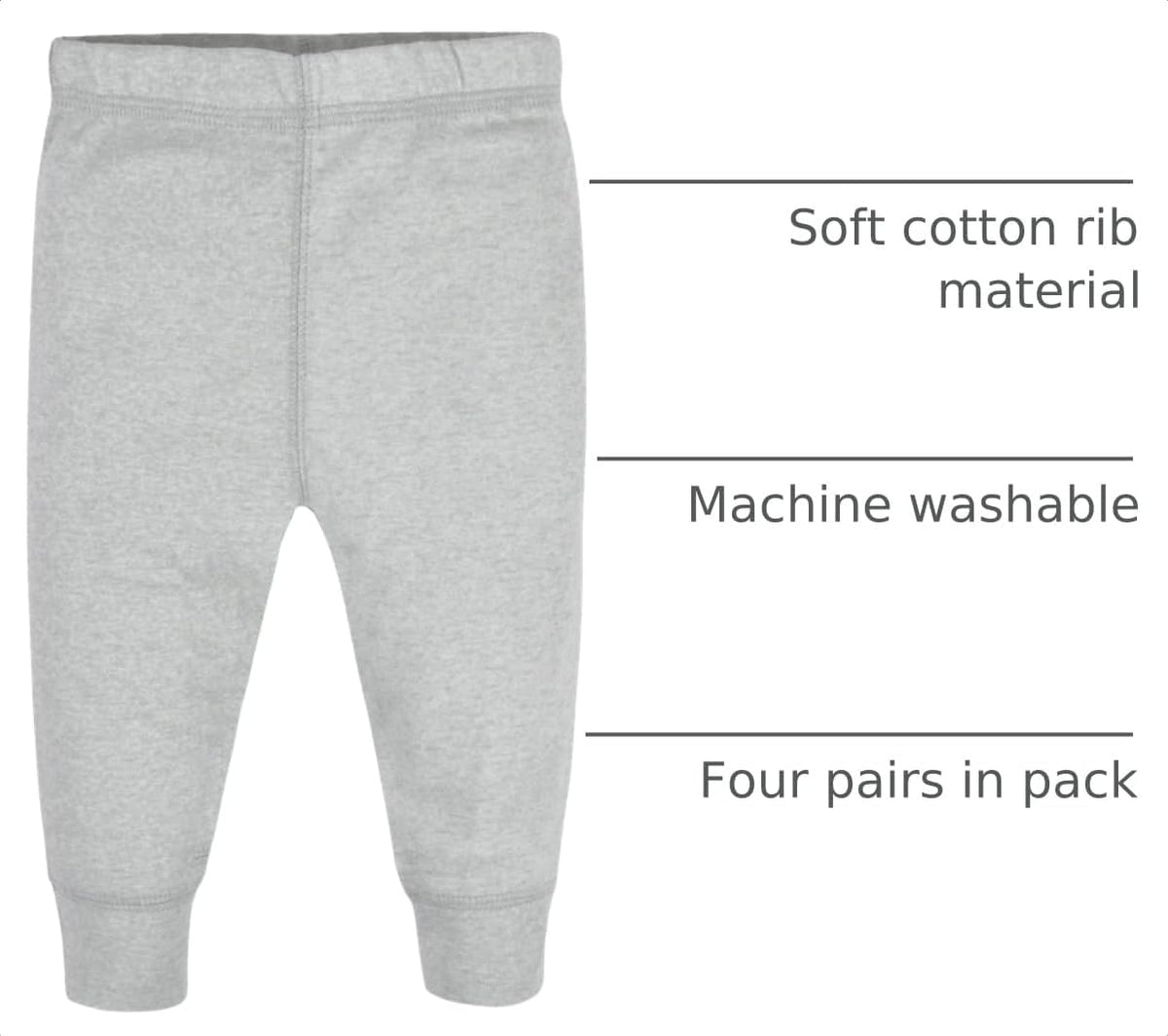 Gerber Baby Girls Multi-Pack Active Pants Set